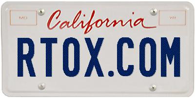 RTOX.COM License Plate